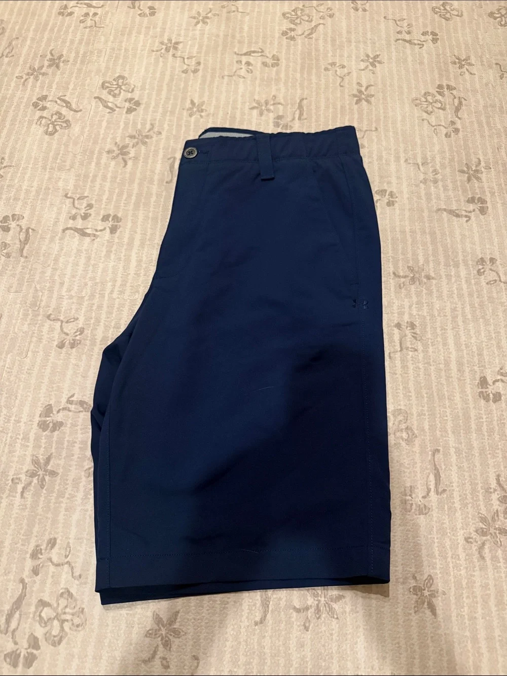 Under Armour Navy Flat-Front Performance Shorts